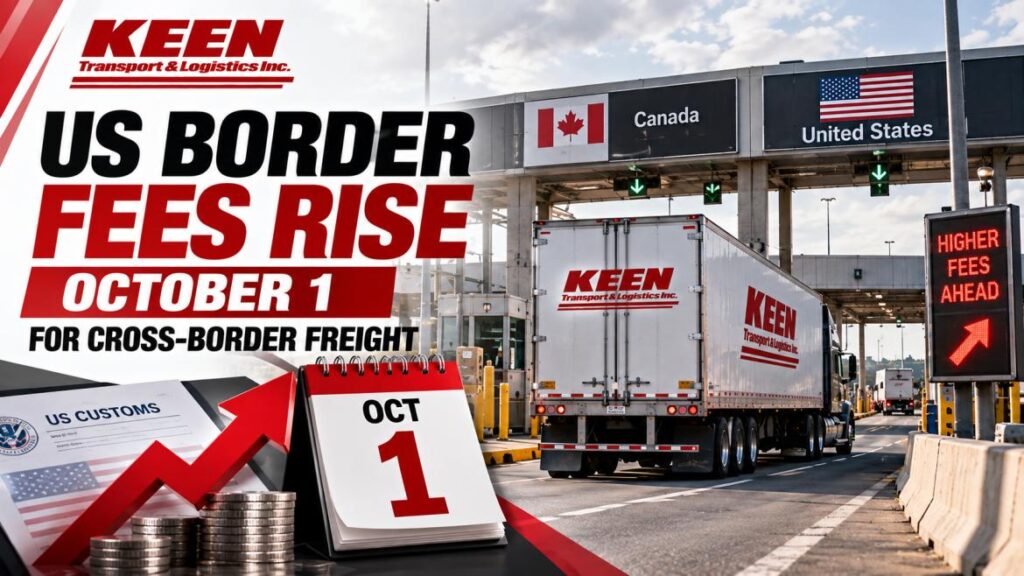 US Border Fees Rise October 1 for Cross-Border Freight